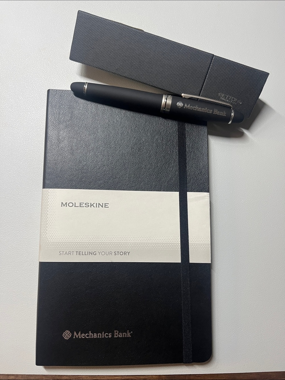 Moleskine Black Notebook with Matching Bettoni Black Pen